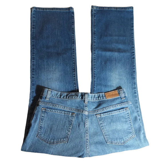 Eddie Bauer Premium‎ Denim Mid Rise Bootcut Jeans Stretch Medium Wash - Picture 4 of 10